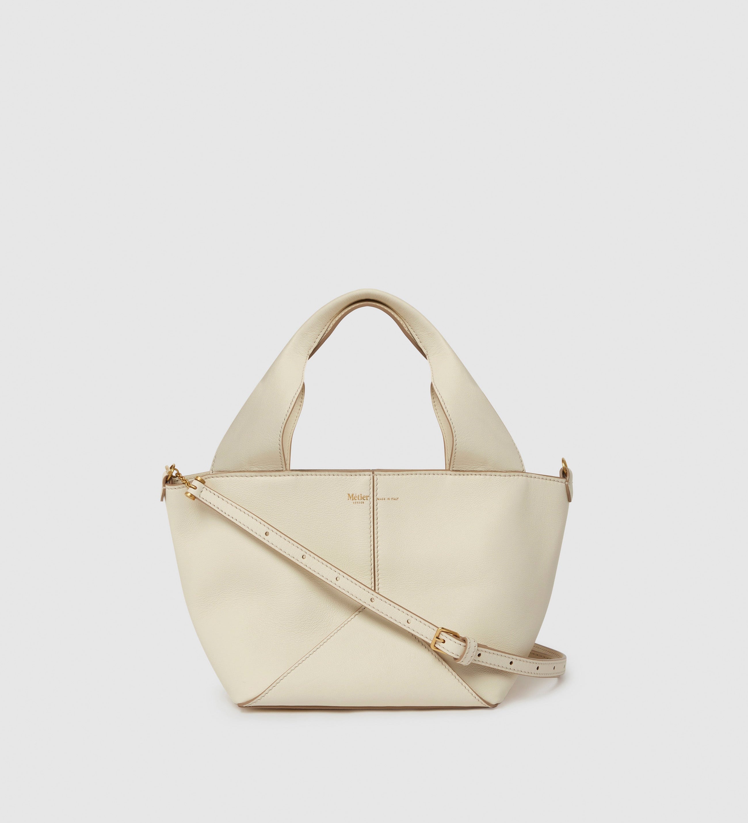 Metier - Market Mini Smooth Calfskin White Sand