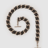Metier - Large Chain Strap Elvis Black with Silver Hardware