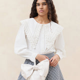 Loeffler Randall - Ruby Cream Satin Bow Bag