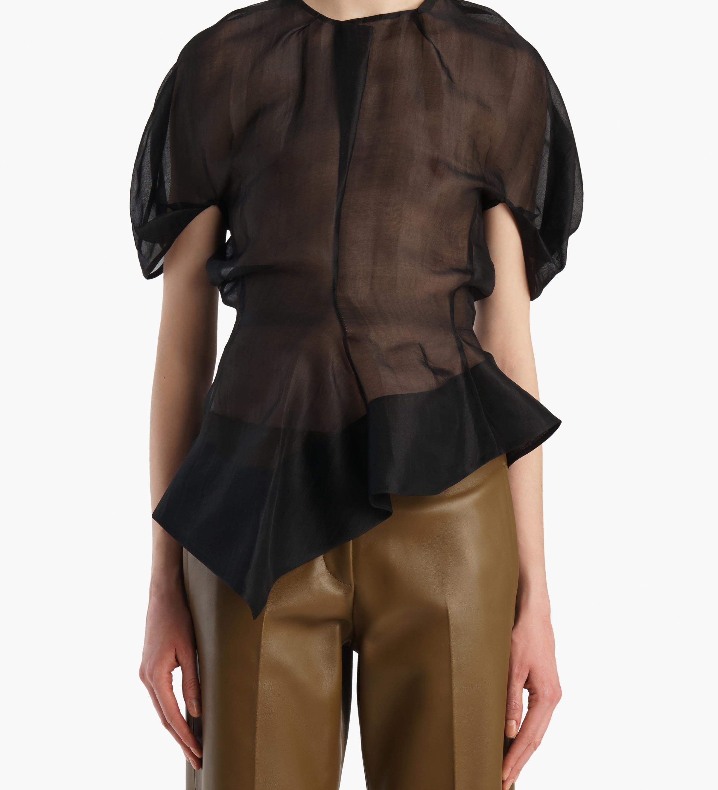 Khaite - Rumi Top in Black Silk