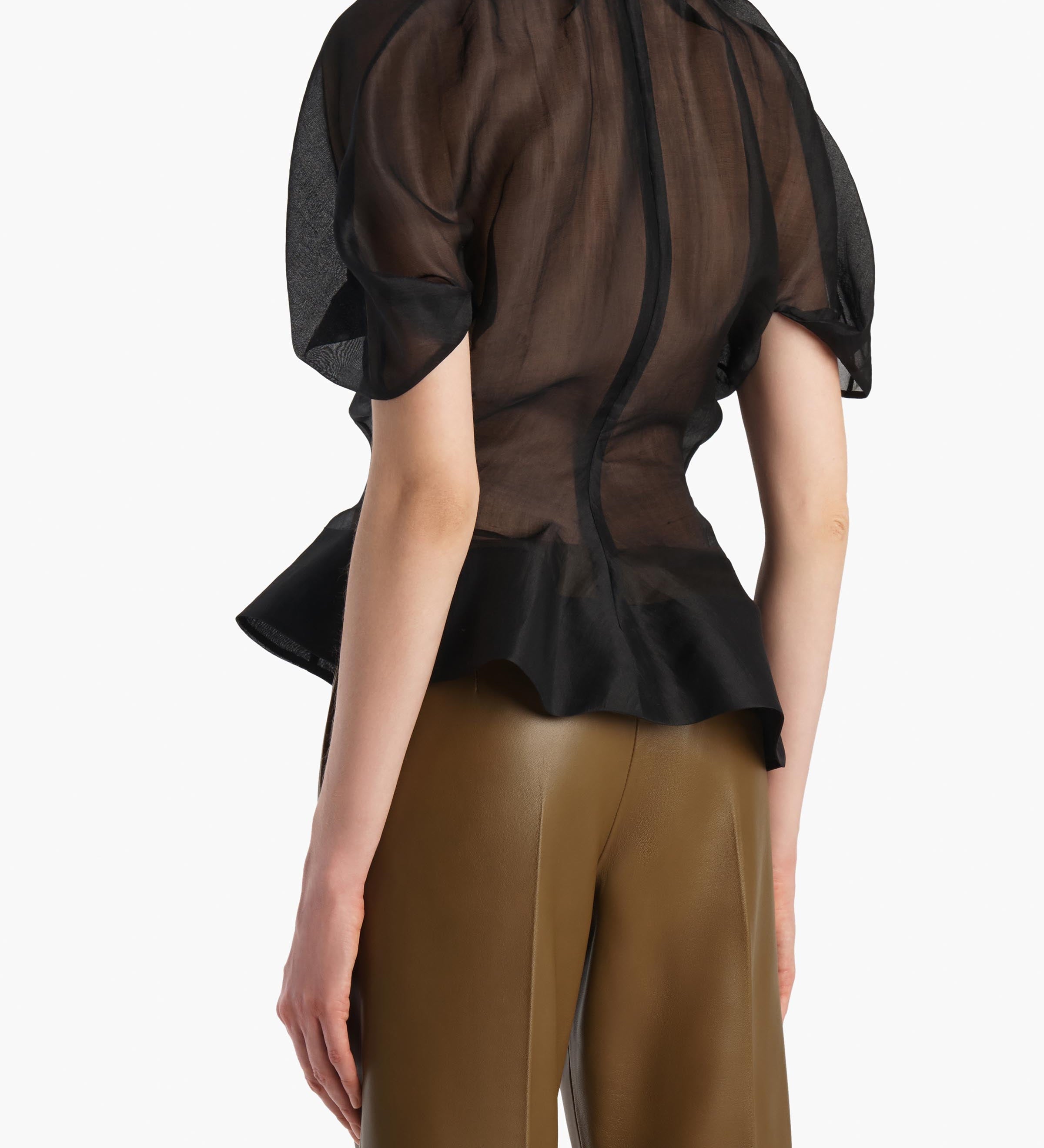 Khaite - Rumi Top in Black Silk