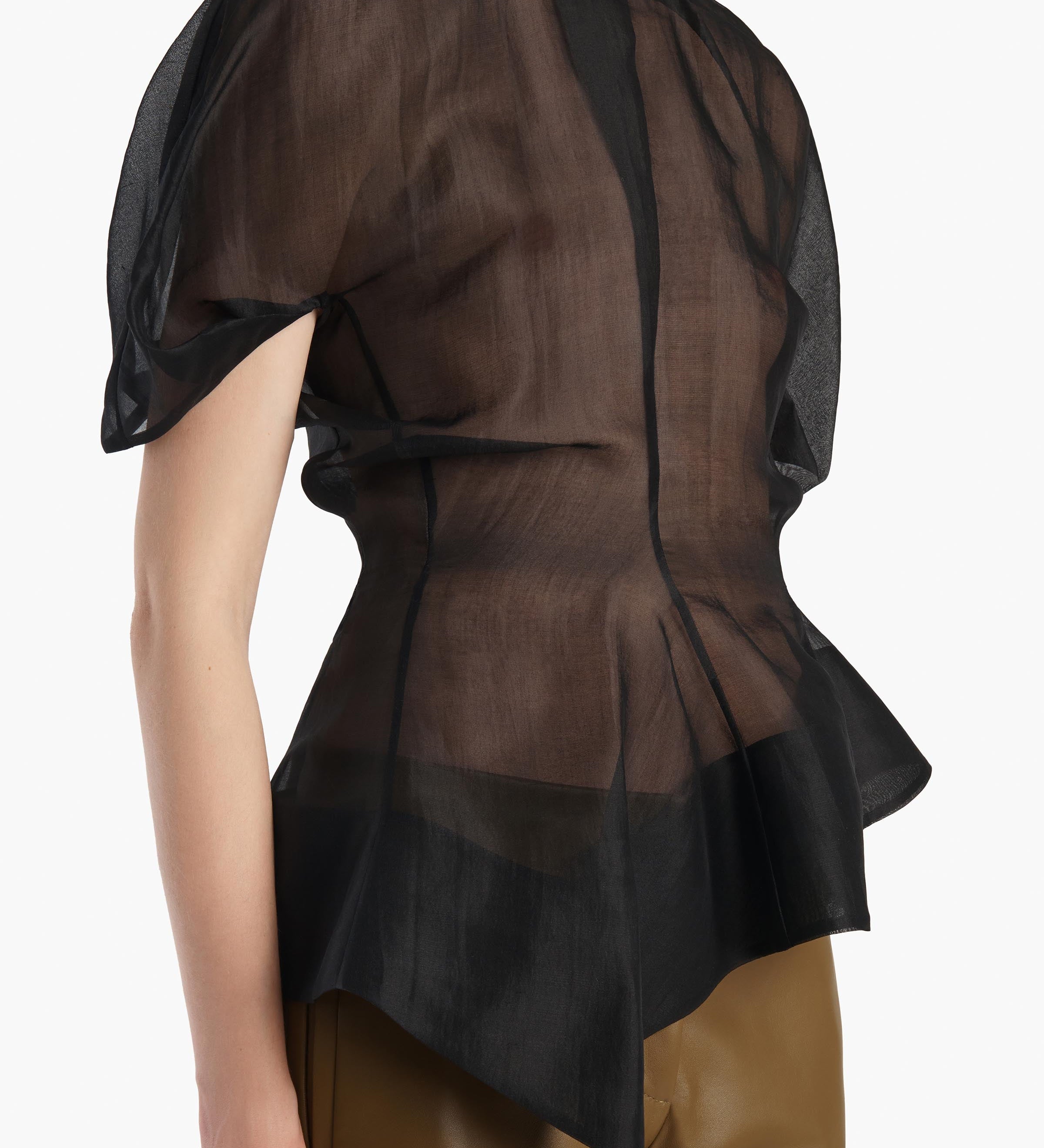 Khaite - Rumi Top in Black Silk