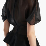 Khaite - Rumi Top in Black Silk