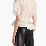 Khaite - Rumi Top in Chalk