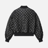FRAME - Ritz Women's Quilted Leather Bomber -- Black