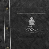 FRAME - Ritz Women's Pajama Shirt -- Black Multi
