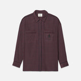 FRAME - Ritz Women's Pajama Shirt -- Bordeaux Multi