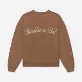 FRAME - Ritz Unisex Breakfast In Bed Crewneck -- Camel