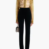 Khaite - Ryden Pant in Black Velvet