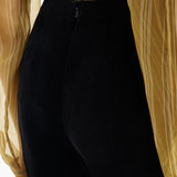 Khaite - Ryden Pant in Black Velvet