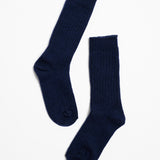 Jamie Haller - Ribbed Crew Socks in Navy