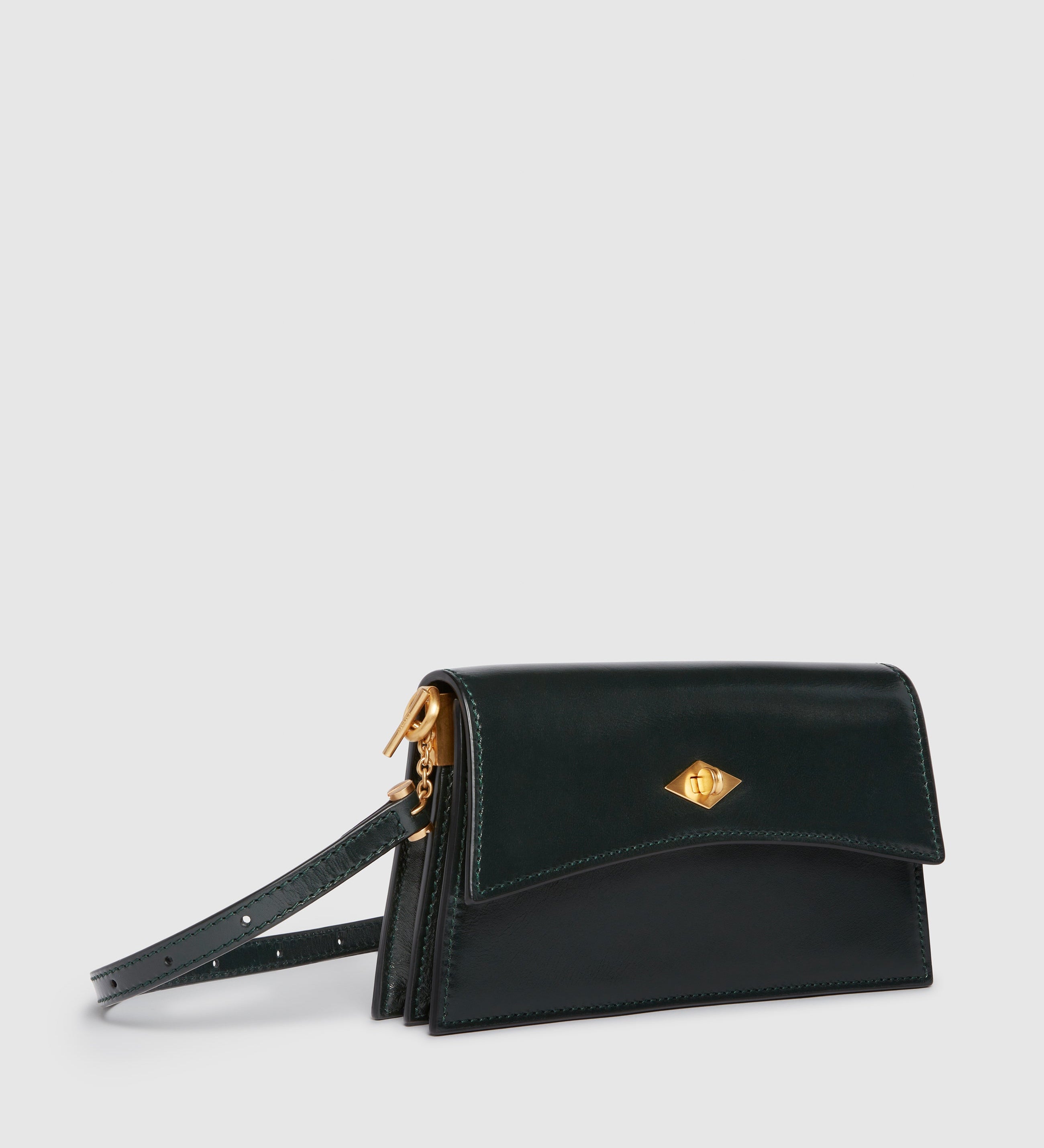 Metier - Roma Mini Glossy Calfskin Forest Green