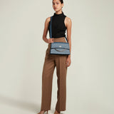 Métier - Roma Shoulder Bag Smooth Calfskin Storm