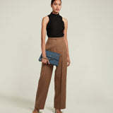 Métier - Roma Shoulder Bag Smooth Calfskin Storm