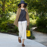 TWP - The A - Line Skirt in Embroidered Washed Linen