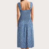 Faithfull - Yerres Midi Dress Floral Blue