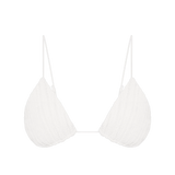 Faithfull - Gianni Crochet Bikini Top White