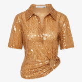 Christopher Esber - Illuminate Sequin Polo