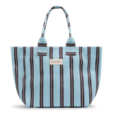 Faithfull - Markett Tote Bag Stripe Aqua Chocolate