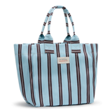 Faithfull - Markett Tote Bag Stripe Aqua Chocolate