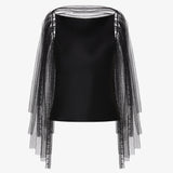 Christopher Esber - Lattice Lace Silk Top