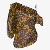 Christopher Esber - Roule Trimmed Silk Drape Top
