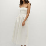 Faithfull - Jamie Midi Dress White