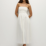 Faithfull - Jamie Midi Dress White