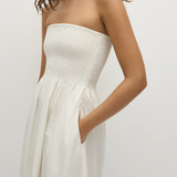 Faithfull - Jamie Midi Dress White