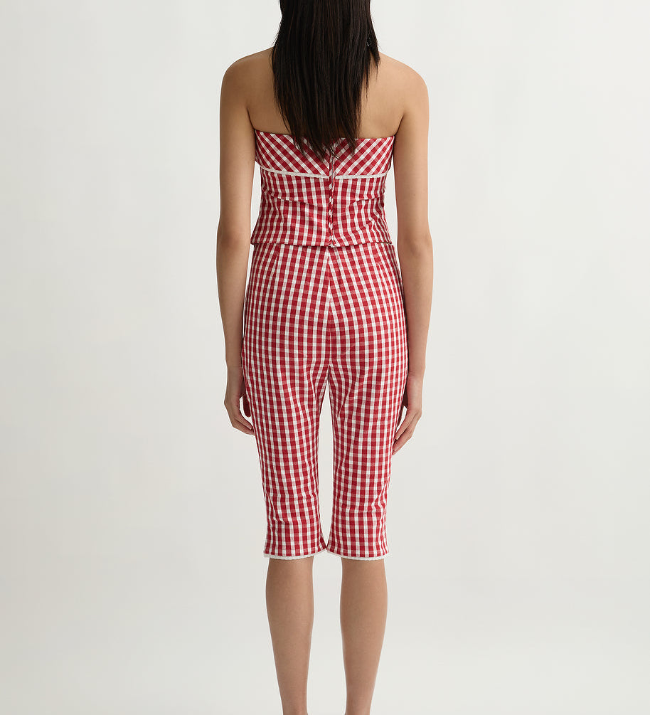 Posse - EBONY STRAPLESS TOP