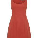 Faithfull - Sanne Mini Dress Dusty Tomato