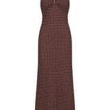 Faithfull - Rosa Maxi Dress Polkadot Chocolate Plum