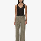 Christopher Esber - Tropical Wool Leather Waisted Trouser