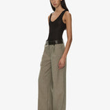 Christopher Esber - Tropical Wool Leather Waisted Trouser