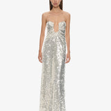 Christopher Esber - Opaline Arced Palm Strapless Dress