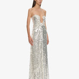 Christopher Esber - Opaline Arced Palm Strapless Dress