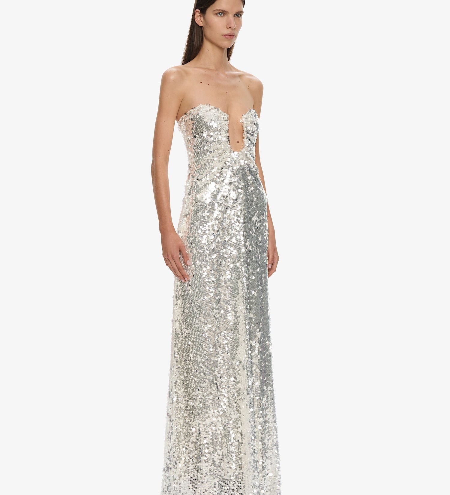 Christopher Esber - Opaline Arced Palm Strapless Dress