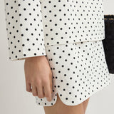 Posse - BEA SKIRT - CREAM BLACK POLKA DOT