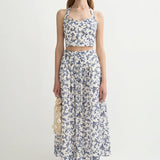 Posse - RUE SKIRT - BLUE BAROQUE