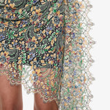 Christopher Esber - Hand Painted Draped Lace Mini Dress