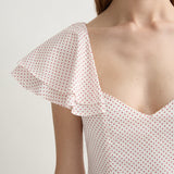 Posse - MARLOWE SUNDRESS - CREAM & RED POLKA DOT