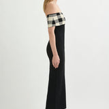 Posse - PIPPA OFF THE SHOULDER DRESS - HERITAGE PLAID