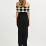 Posse - PIPPA OFF THE SHOULDER DRESS - HERITAGE PLAID