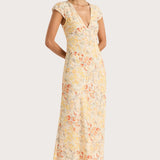 Faithfull - Esson Midi Dress Adeline Floral Yellow