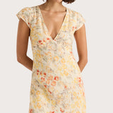 Faithfull - Esson Midi Dress Adeline Floral Yellow