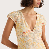 Faithfull - Esson Midi Dress Adeline Floral Yellow