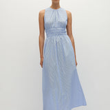 Faithfull - Astra Midi Dress Soft Blue Stripe