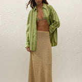 Faithfull - Clemente Shirt Ombre Stripe Juniper