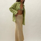 Faithfull - Clemente Shirt Ombre Stripe Juniper