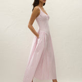 Faithfull - Lucia Head Scarf Fiori Stripe Palazzo